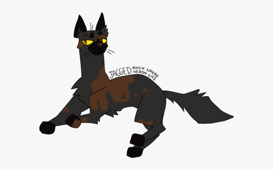 Jagged Rock Where Heron Sits, Transparent Clipart