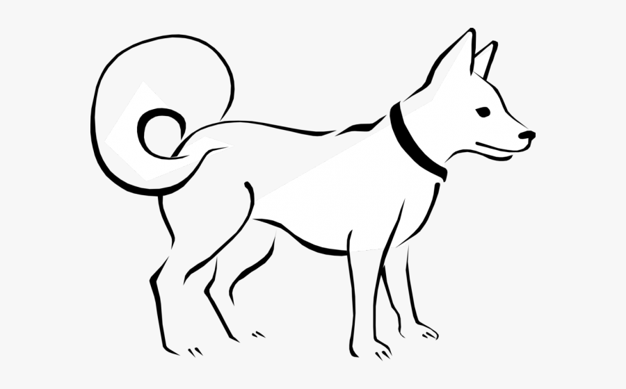 Black And White Clip Art Dogs, Transparent Clipart
