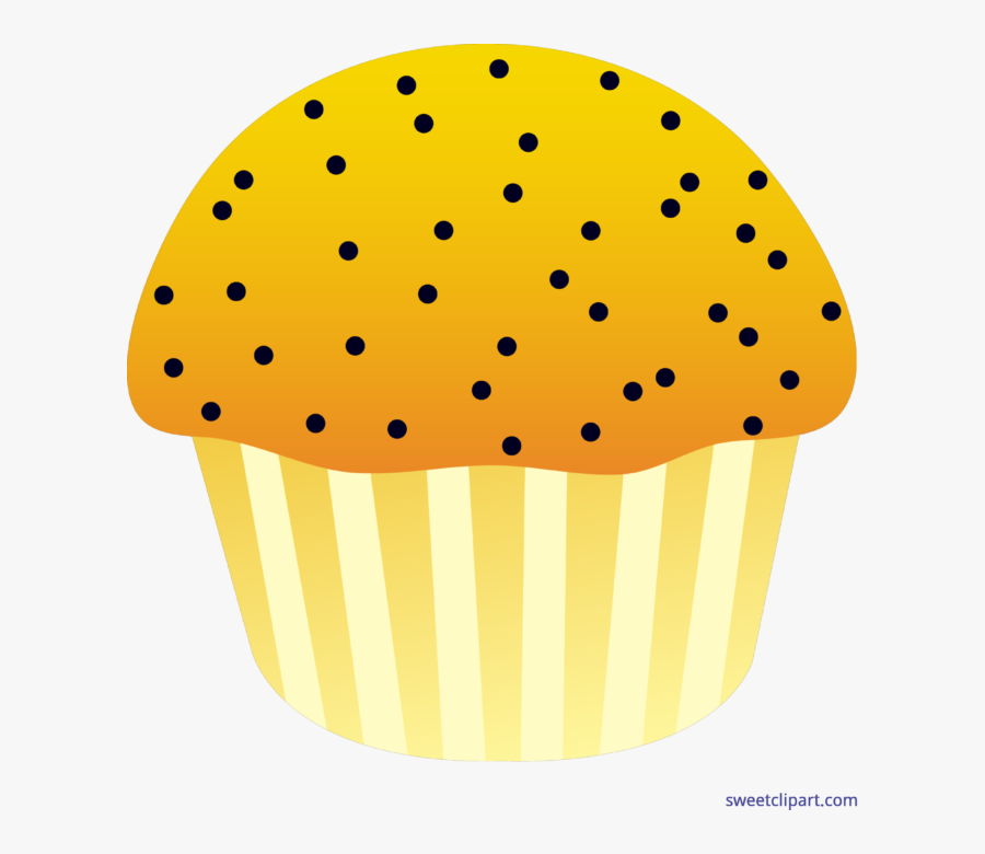 Muffin Clipart Lemon Cake - Poppy Seed Muffin Clipart, Transparent Clipart
