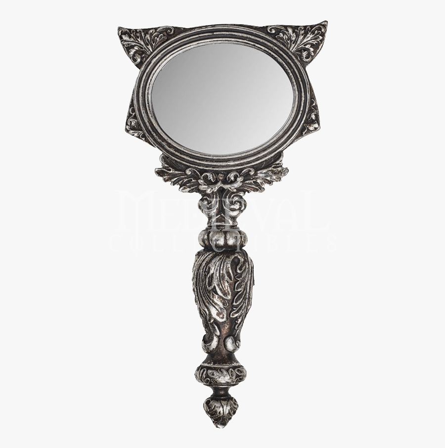 Transparent Hand Mirror Png - Alchemy Gothic Sacred Cat Hand Mirror, Transparent Clipart