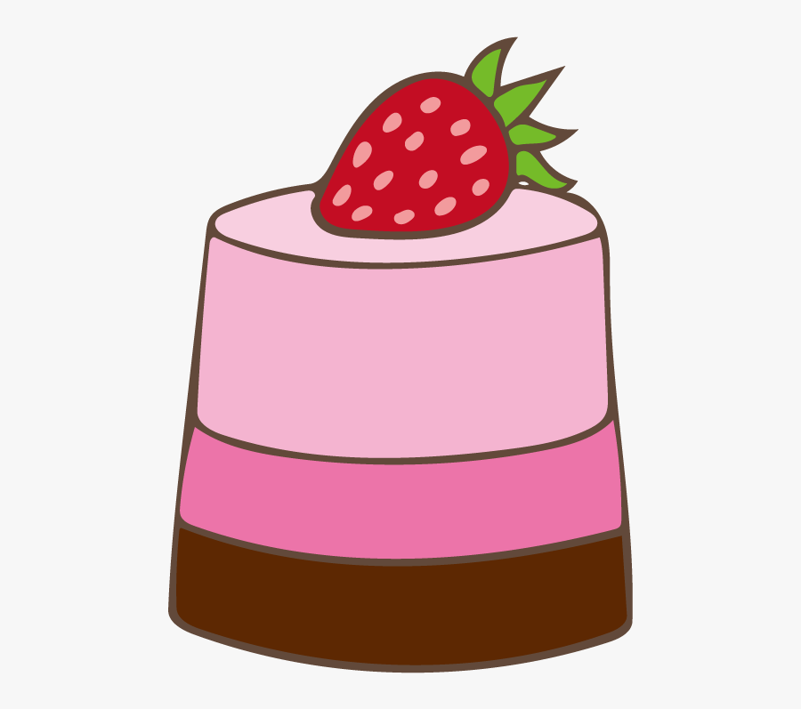 Strawberry Mousse Cake - Mousse Clipart Png, Transparent Clipart