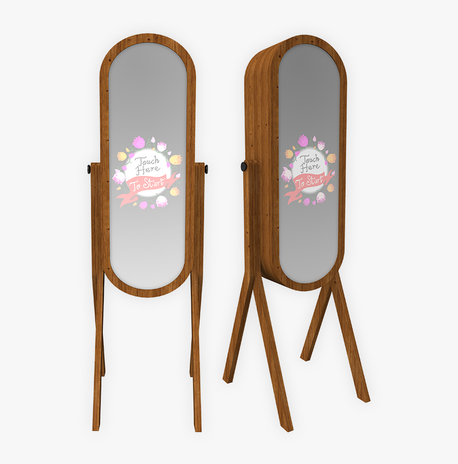 Retro Mirror Photo Booth, Transparent Clipart