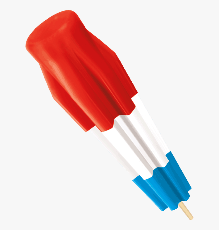 Red, White & Blue Bomb Pop - Cable, Transparent Clipart