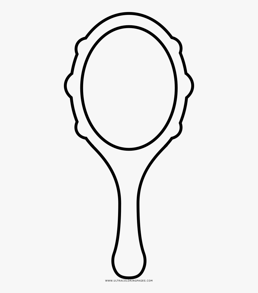 Transparent Hand Mirror Png Hand Mirror Coloring Page , Free