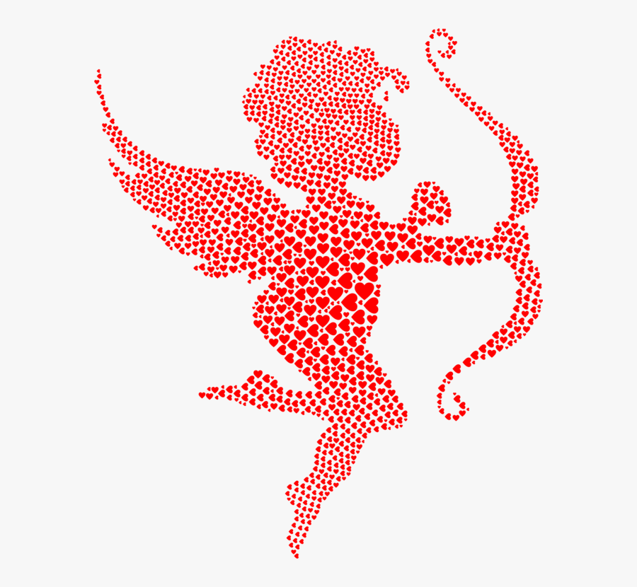 Transparent Cupid Clipart - Cupid Arrow And Bow, Transparent Clipart