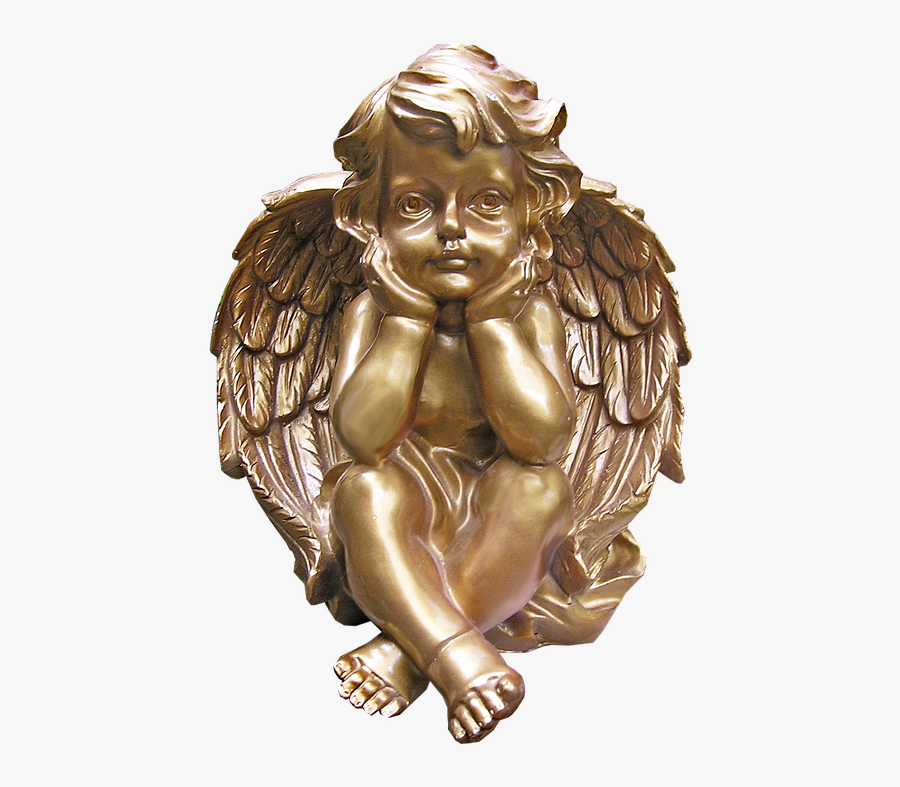 Golden Cherub, Transparent Clipart