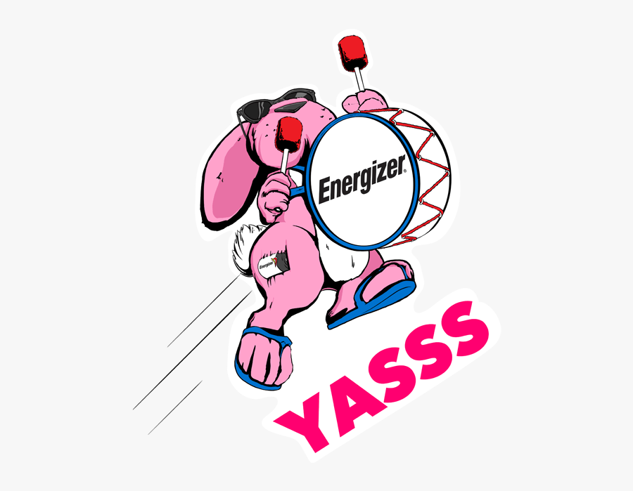 Energizer Bunny Stickers Messages Sticker-4 - Energizer Bunny Stickers, Transparent Clipart
