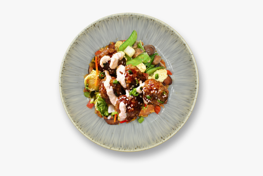 Korean Glazed Chicken Meatballs - Scallion, Transparent Clipart