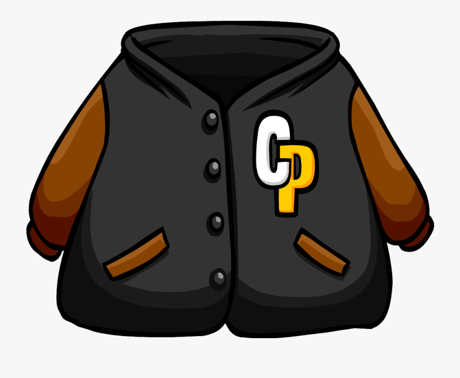 Coat Clipart Letterman Jacket - Club Penguin Jacket, Transparent Clipart