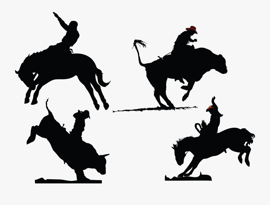 Roping Horse - Rodeo Vector, Transparent Clipart