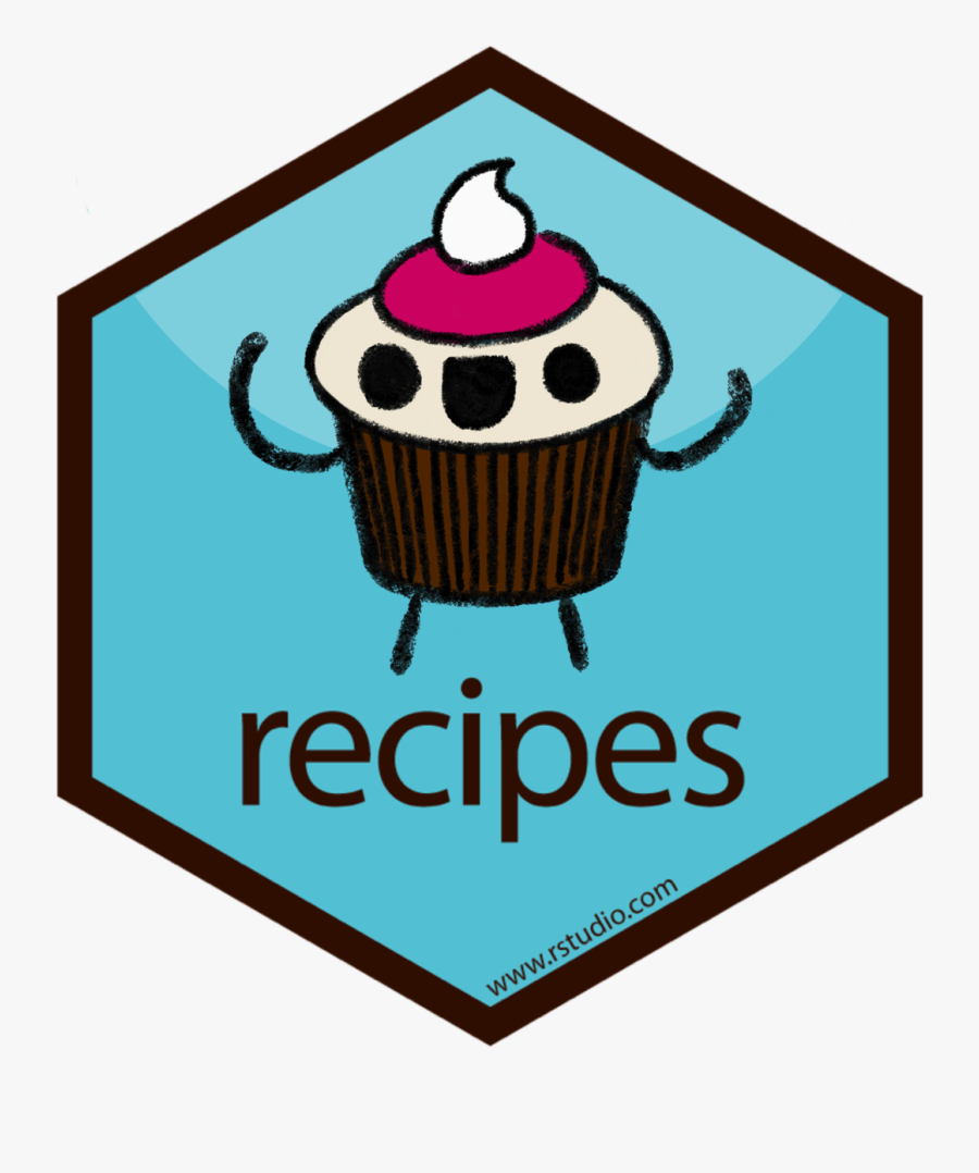 Recipes R Package Logo, Transparent Clipart