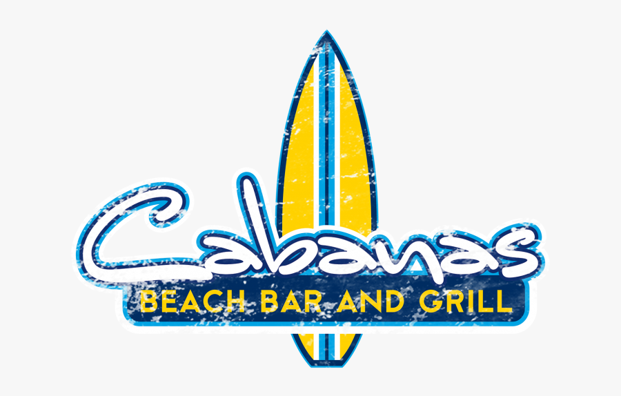 Cabanas Beach Bar And Grill - Beach Bar And Grill Logo, Transparent Clipart