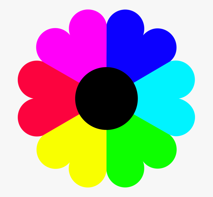 Color Drawing Petal Computer Icons - Color Clipart, Transparent Clipart