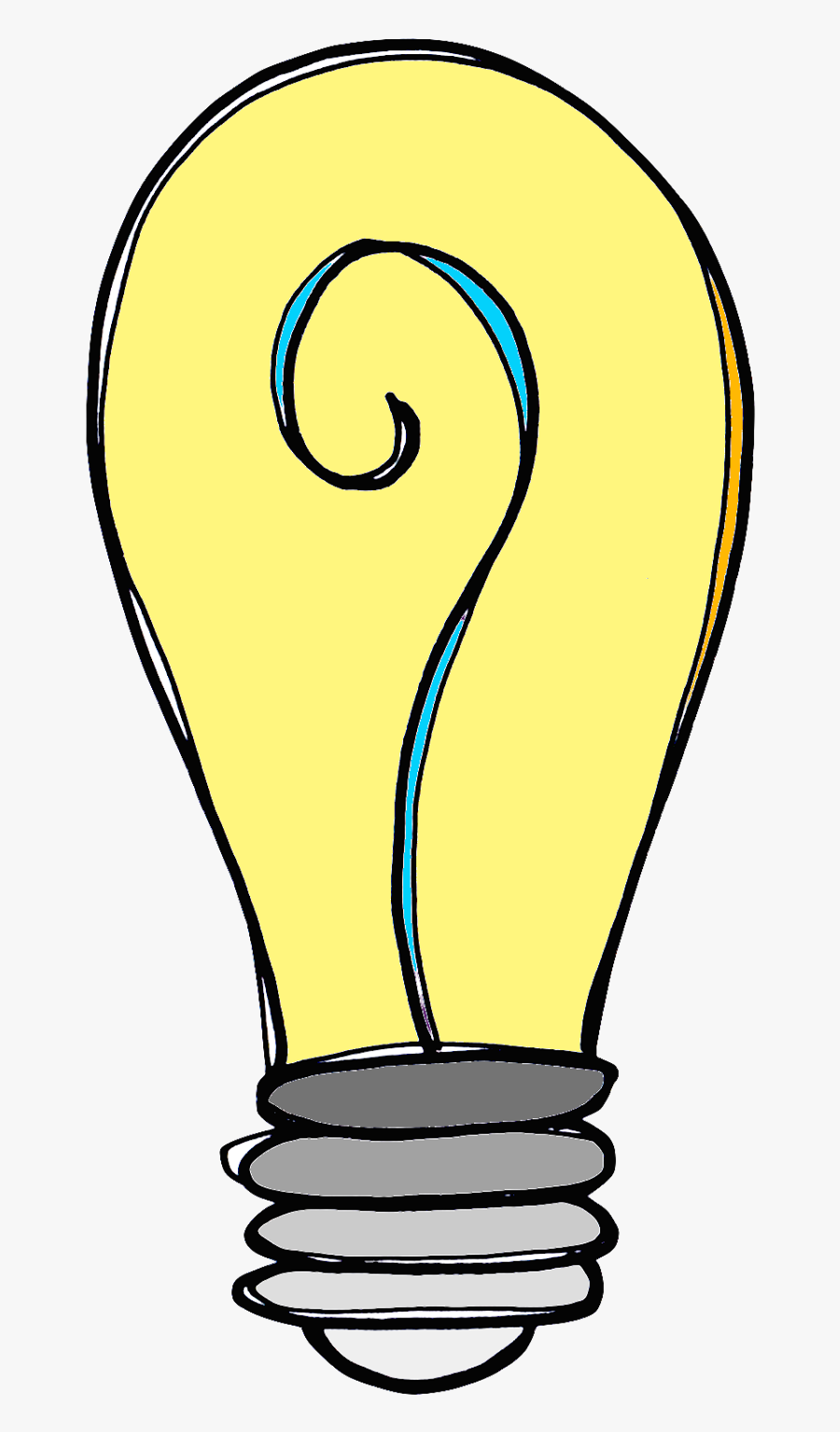 Transparent Realistic Fiction Clipart - Melonheadz Light Bulb Transparent, Transparent Clipart