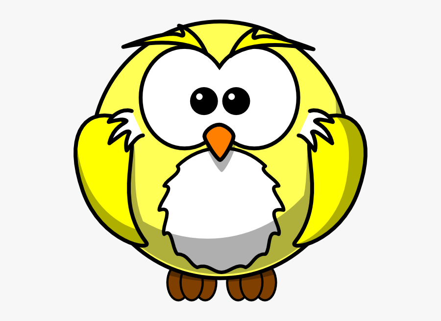 Yellow Owle Svg Clip Arts - Printable Cartoon Coloring Book, Transparent Clipart