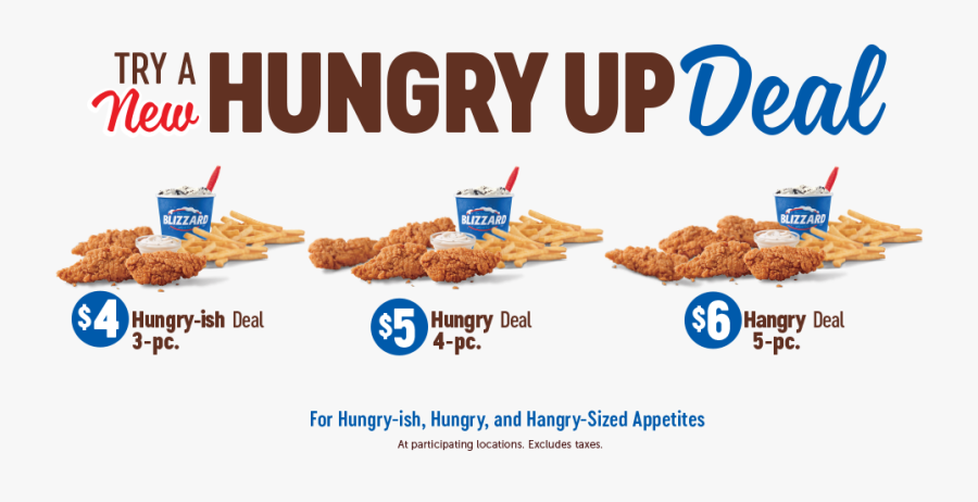 Hungry Up Deal Dairy Queen, Transparent Clipart