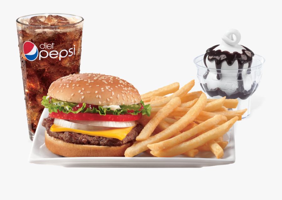 Dairy Queen Burger And Fries, Transparent Clipart