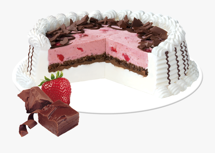 Fresa Chocolate Blizzard® Cake - Dairy Queen Blizzard Cakes, Transparent Clipart