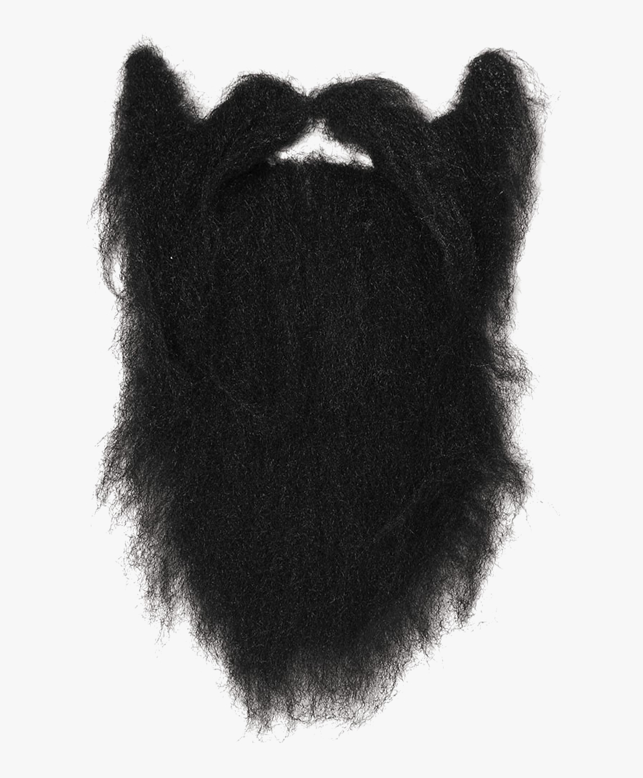Long Black Beard Png, Transparent Clipart