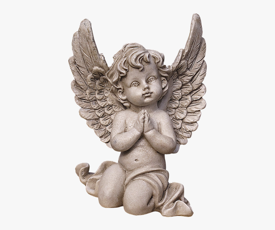 Angel Png Images - Angel Statue Baby Praying, Transparent Clipart