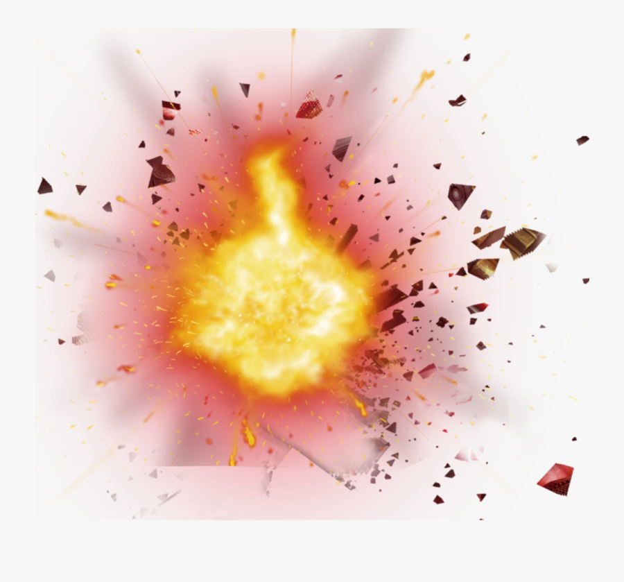 #ftestickers #fire #explosion #debris #3deffect #luminous - Explosion Debris Png, Transparent Clipart