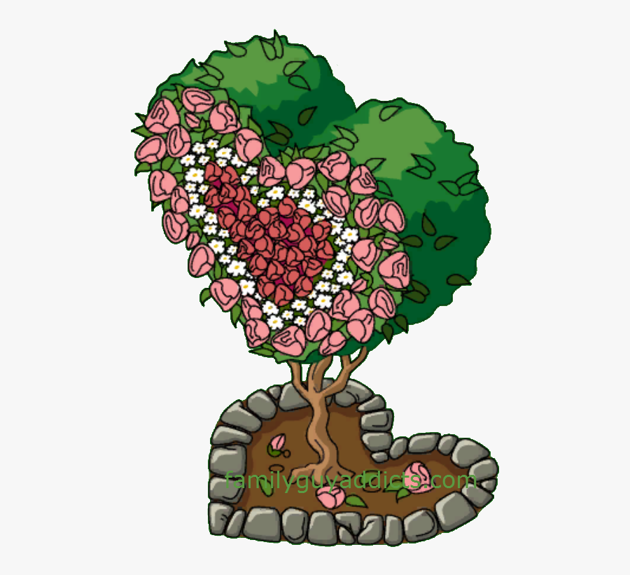 Valentine"s Topiary Pink, Transparent Clipart