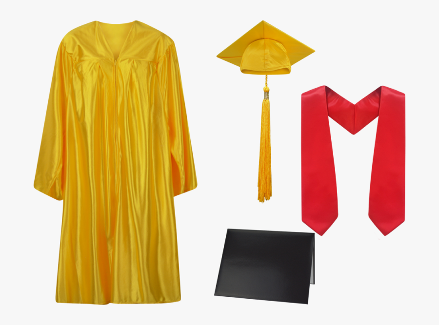 Graduation Cap And Gown Png, Transparent Clipart