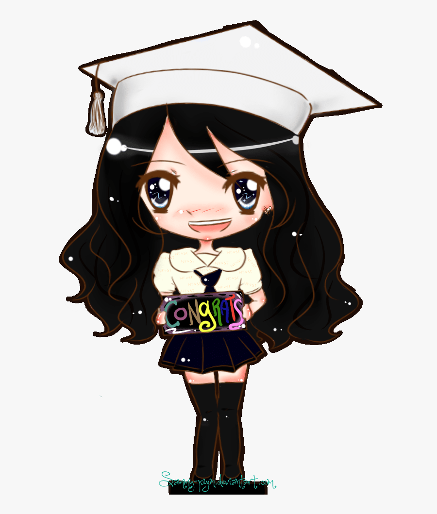 Graduate Drawing Grad - Girl Graduating Drawing Png, Transparent Clipart