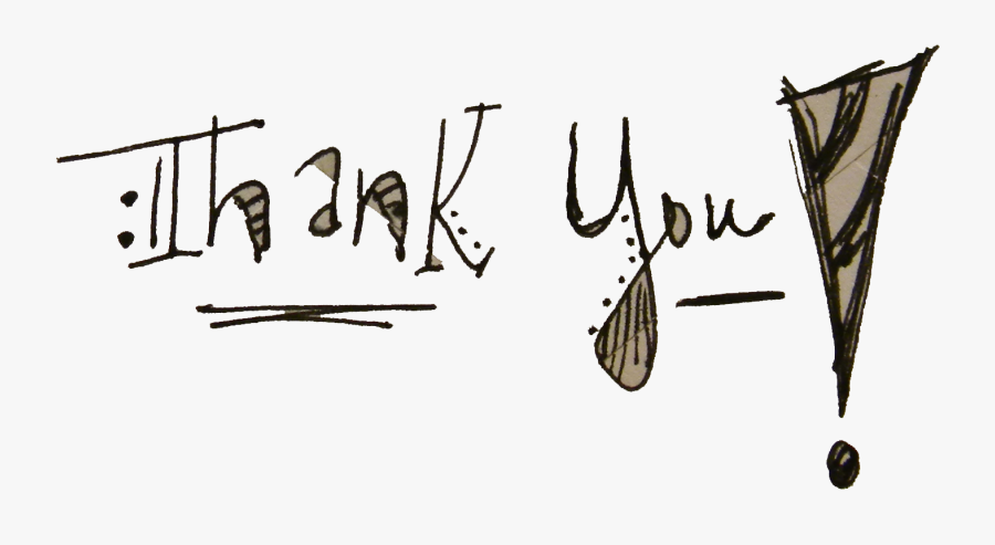 Calligraphy Logo Font - Thank You Calligraphy Transparent, Transparent Clipart