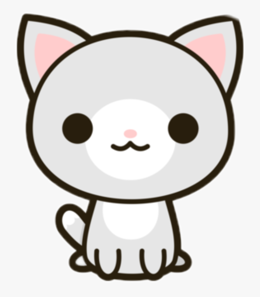 Thumb Image - Kawaii Cute Cat Drawing, Transparent Clipart