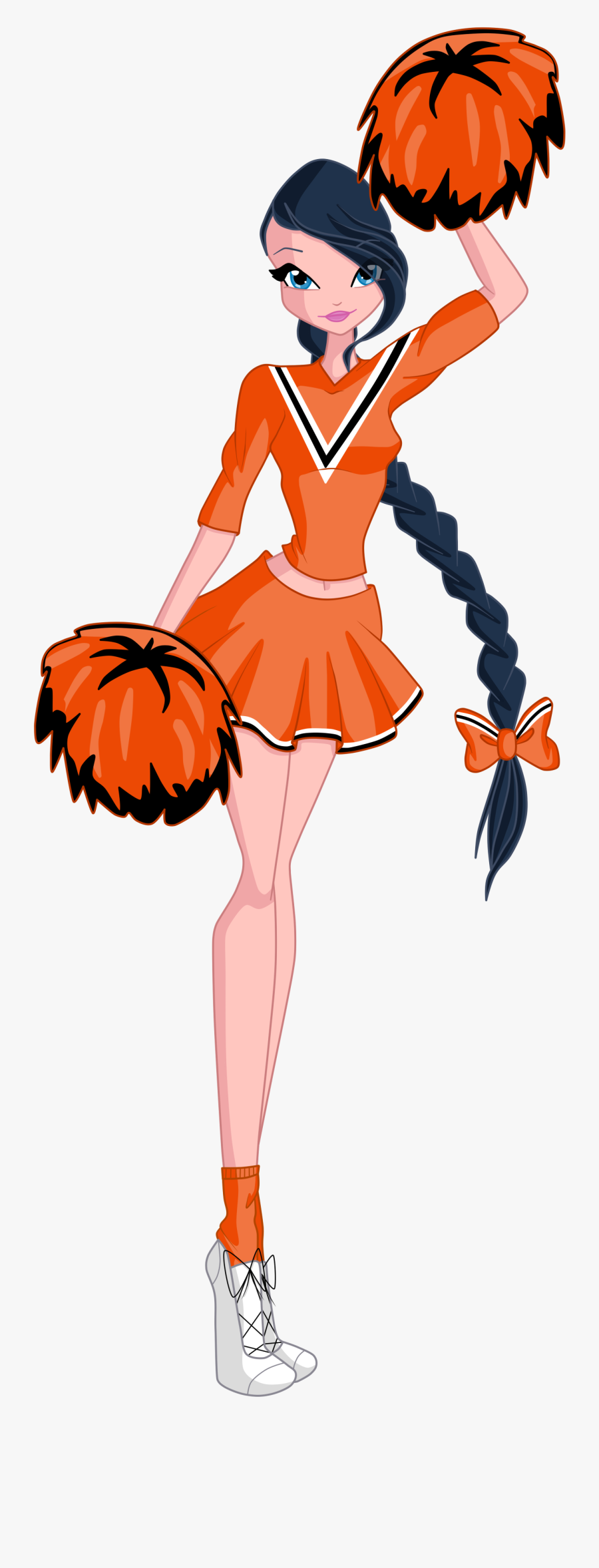Cheerleading Cartoon Clip Art - Cheerleader Girls Deviantart, Transparent Clipart