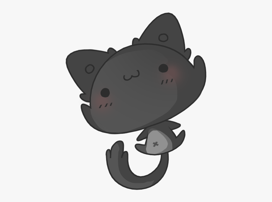 Cute Cat By Willow - Chibi Cute Cat Drawing, Transparent Clipart