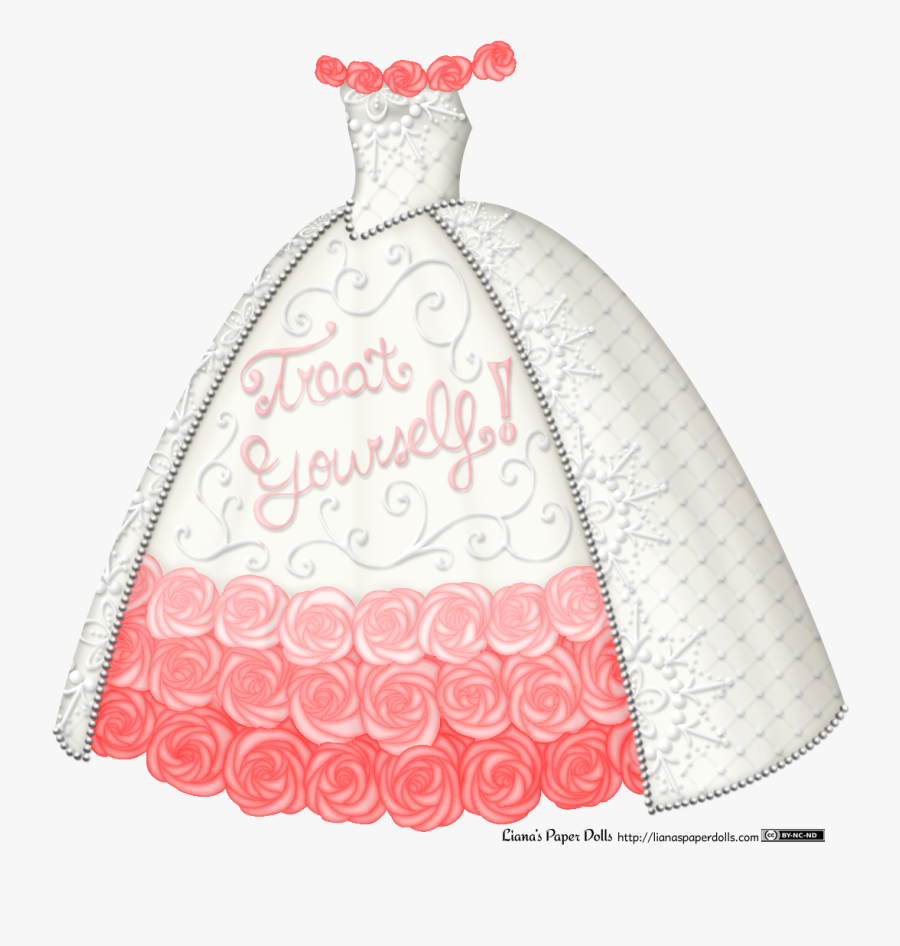 Liana"s Paper Dolls - Gown, Transparent Clipart