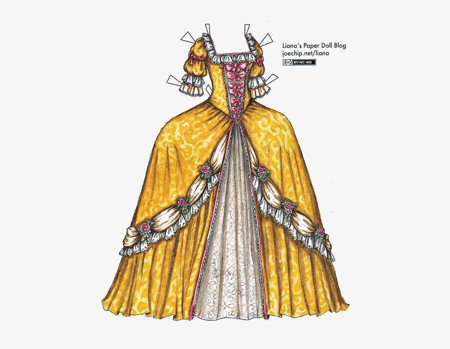 1700's Outfits, Transparent Clipart