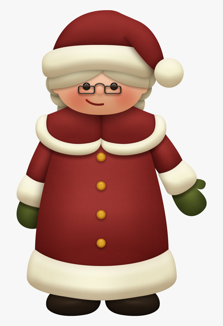 Mr Clipart Mrs Santa Claus - Transparent Mrs Claus Clipart, Transparent Clipart