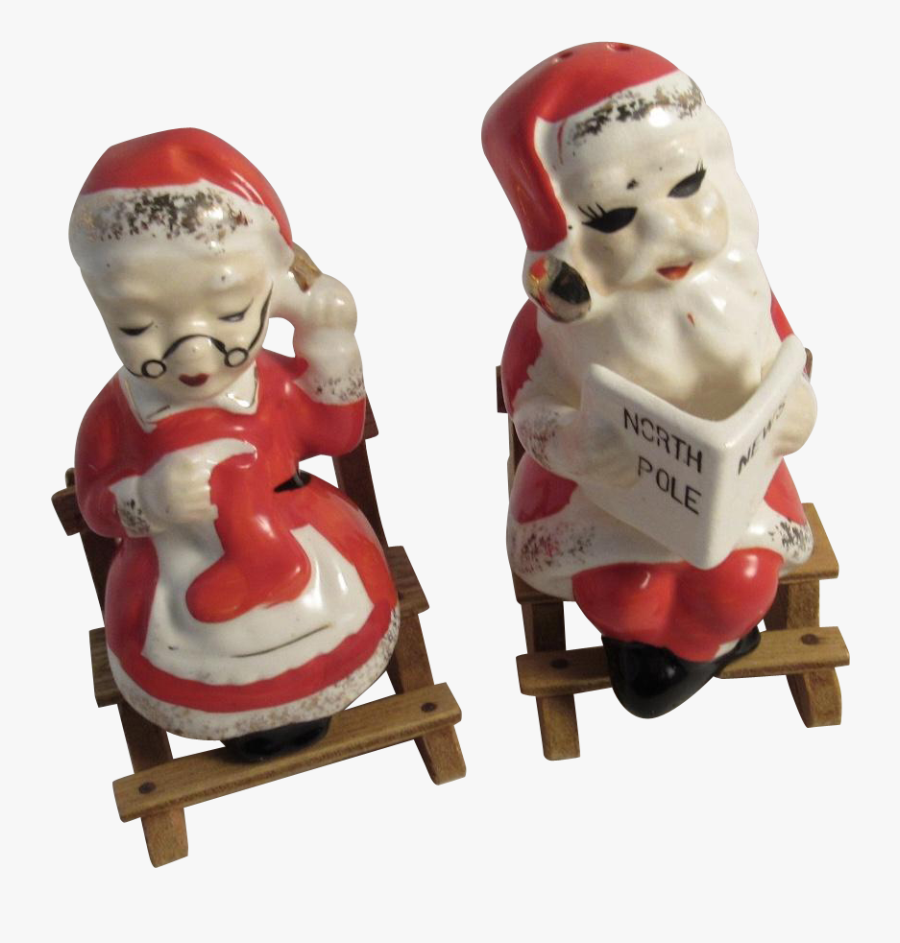 Transparent Santa Waving Png - Figurine, Transparent Clipart