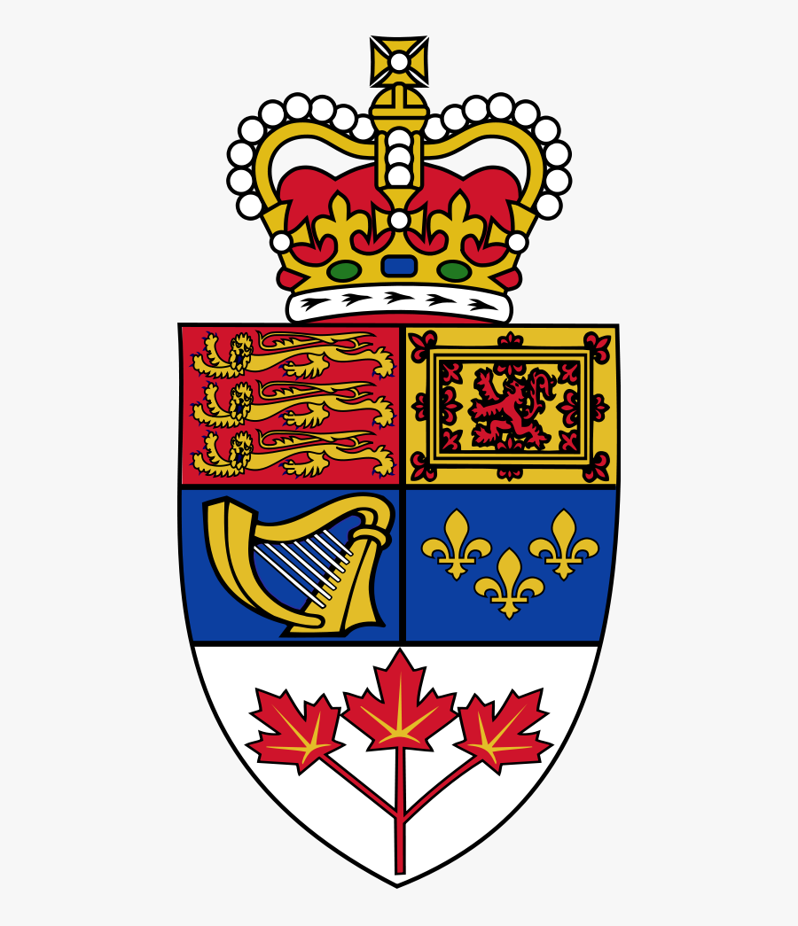 Coat Of Arms Of Canada - Shield Canadian Coat Of Arms, Transparent Clipart