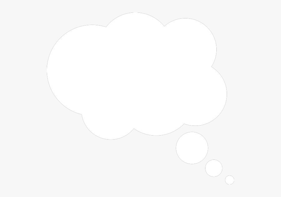 Vector Thought Bubble, Transparent Clipart