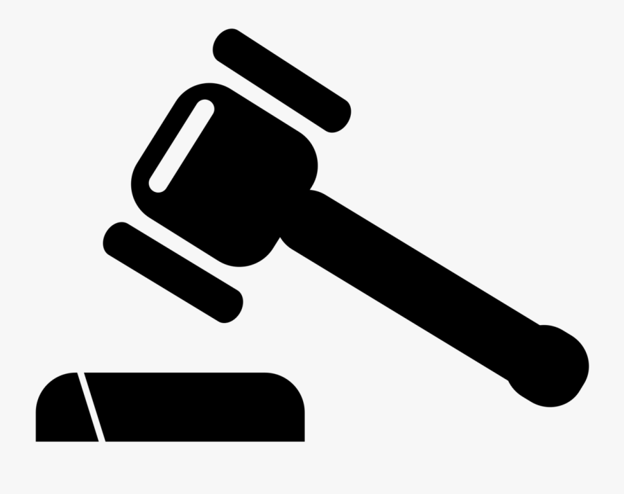 Judge Gavel Black And White - Litigation And Arbitration Icon, Transparent Clipart