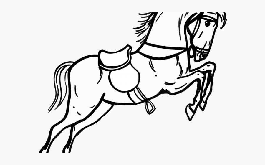 Paul Revere Clipart - Black And White Horses Cartoon, Transparent Clipart