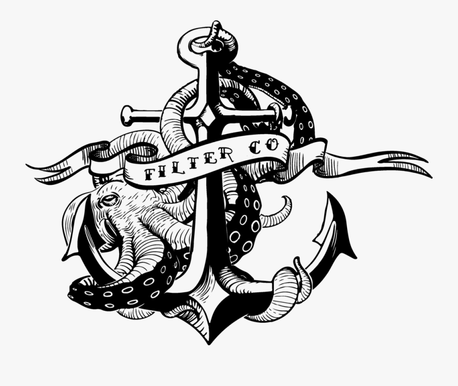 Clip Art Hb1 Filter - Octopus Anchor, Transparent Clipart