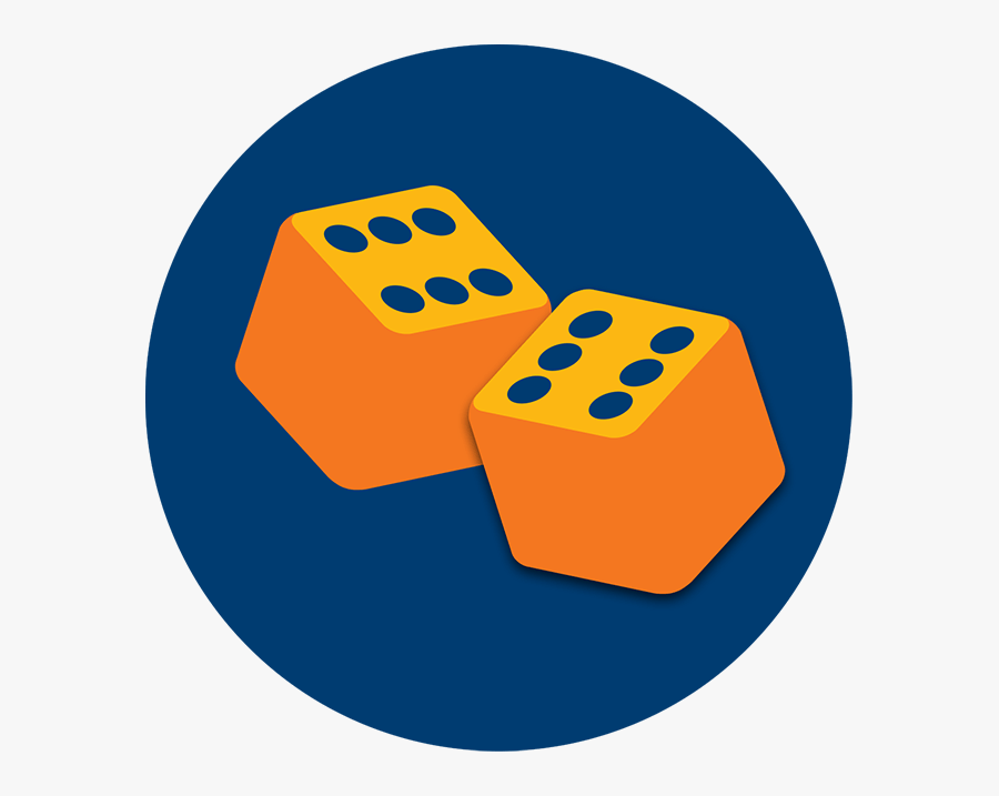 Two Dice Showing 6’s, Transparent Clipart