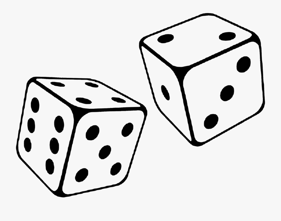Black And White Dice Png Clipart , Png Download - Dice Png, Transparent Clipart