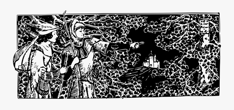 Visual Arts,art,printmaking - Robin Hood Engraving, Transparent Clipart