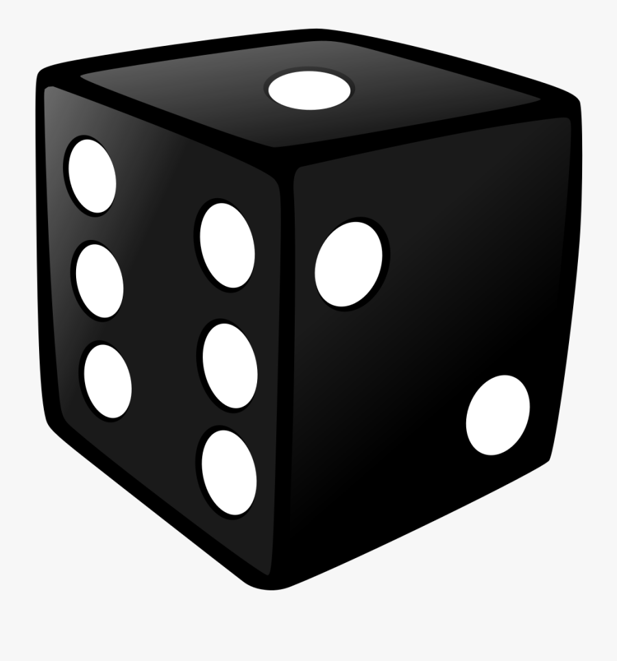 Dice Clipart Black - Dice, Transparent Clipart