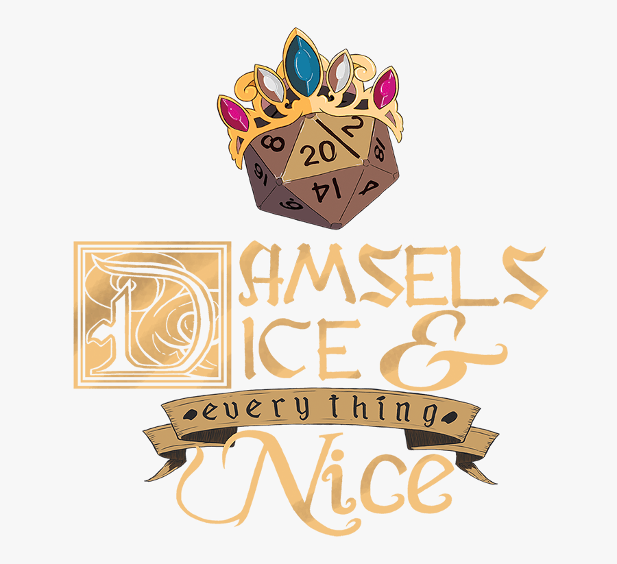 Damsels Dice And Everything Nice Logo - Damsels Dice And Everything Nice, Transparent Clipart