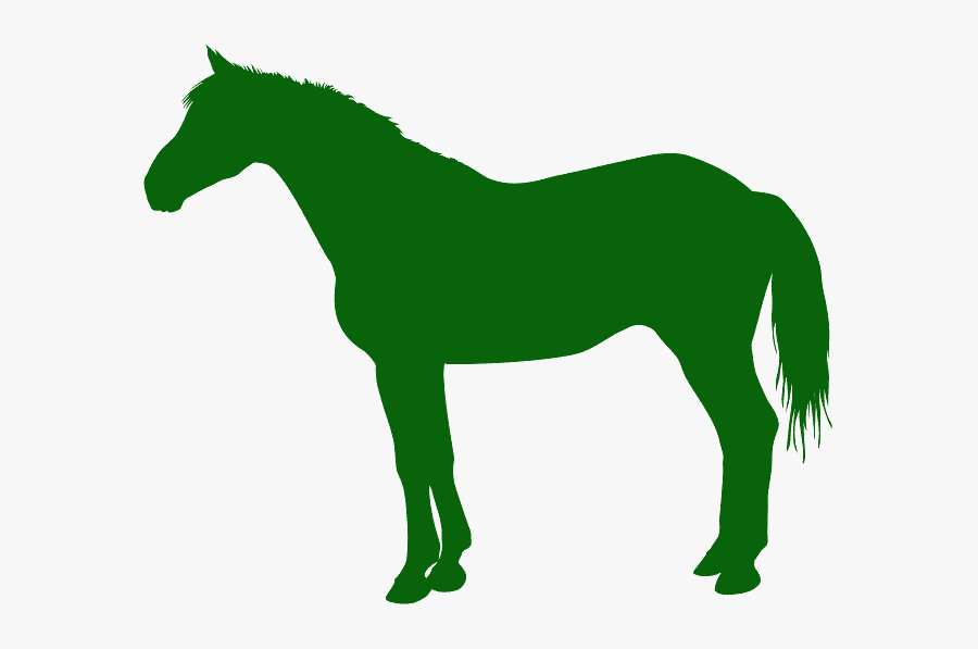 Horse Silhouette Blue, Transparent Clipart