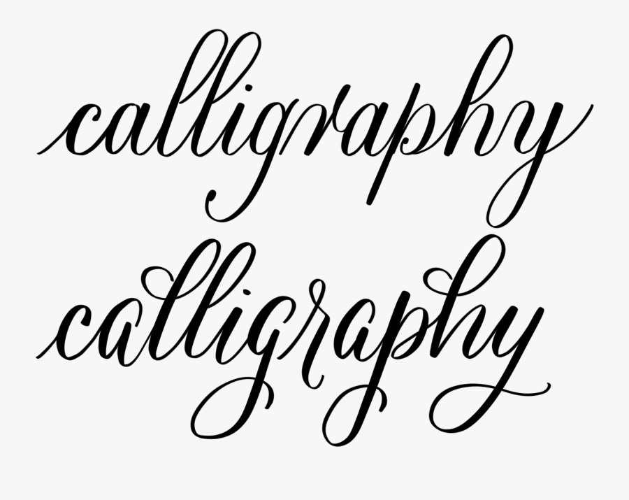 Clip Art Calligraphy Png For - Calligraphy, Transparent Clipart