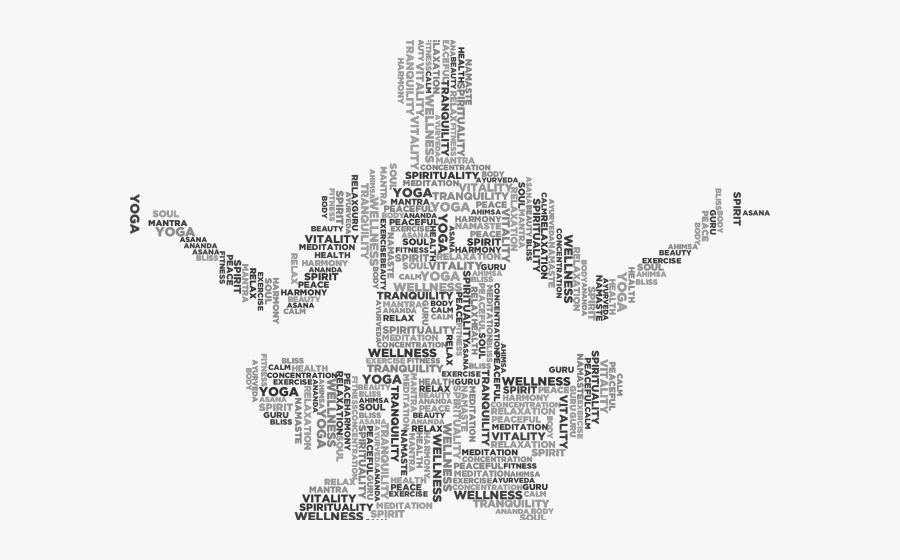 Yoga Pose Black And White, Transparent Clipart