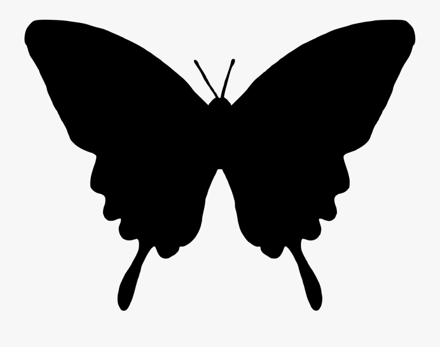 Butterfly Silhouette Clip Art, Transparent Clipart